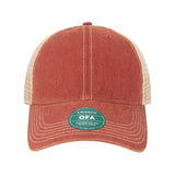 LEGACY Old Favorite Trucker Cap - LEGACY OFA Cardinal/ Khaki Adjustable Caps
