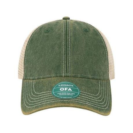 LEGACY Old Favorite Trucker Cap - LEGACY OFA Dark Green/ Khaki Adjustable Caps