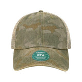 LEGACY Old Favorite Trucker Cap - LEGACY OFA Green Field Camo/ Java Adjustable Caps