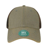 LEGACY Old Favorite Trucker Cap - LEGACY OFA Grey/ Brown Adjustable Caps