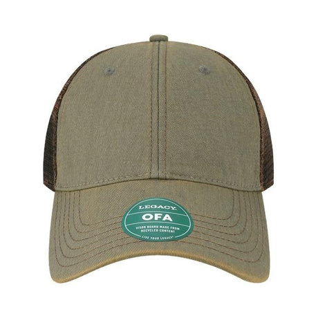 LEGACY Old Favorite Trucker Cap - LEGACY OFA Grey/ Brown Adjustable Caps