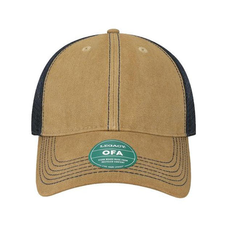 LEGACY Old Favorite Trucker Cap - LEGACY OFA Khaki/ Khaki Adjustable Caps