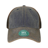 LEGACY Old Favorite Trucker Cap - LEGACY OFA Navy/ Brown Adjustable Caps