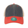 LEGACY Old Favorite Trucker Cap - LEGACY OFA Navy/ Scarlet Red/ Khaki Adjustable Caps
