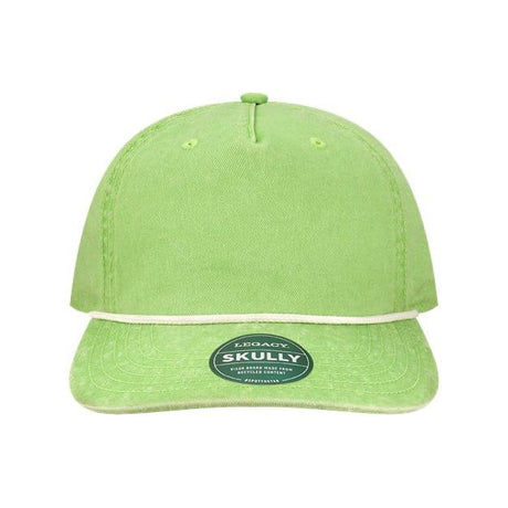 LEGACY Skully Cap - LEGACY SKULLY Lime Green Adjustable Hats