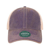 LEGACY YOUTH Old Favorite Trucker Cap - LEGACY OFAY Scarlet Red/ Khaki YOUTH Hats