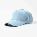 Joe's USA 5-Panel Rope Golf Hat | Water-Repellent Perforated Snapback Cap