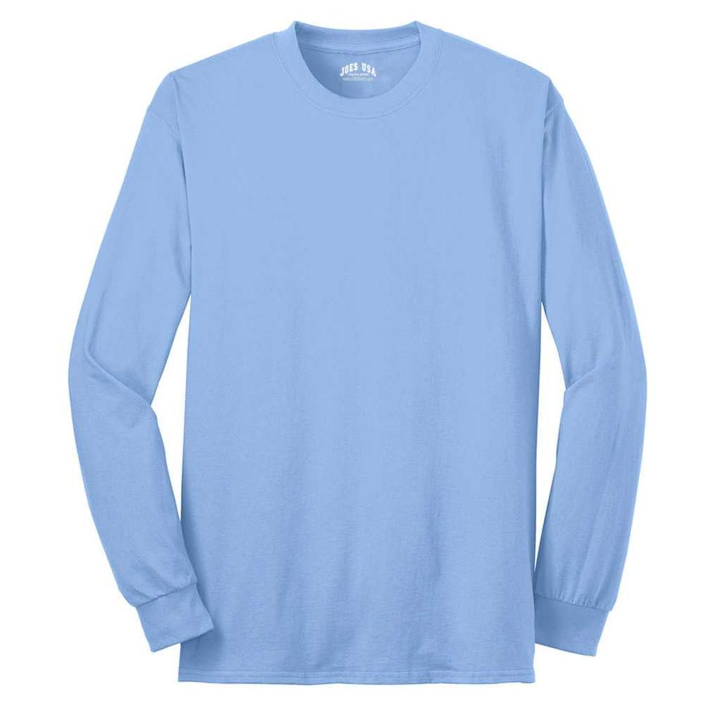 Joe's USA Men's Long Sleeve 50/50 Cotton/Poly T-Shirt Joe's USA Mens Apparel