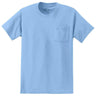 Joe's USA Mens Pocket Tee's 6.1-ounce, 100% Cotton T-Shirts - Light Blue T-Shirts Joe's USA Light Blue Small