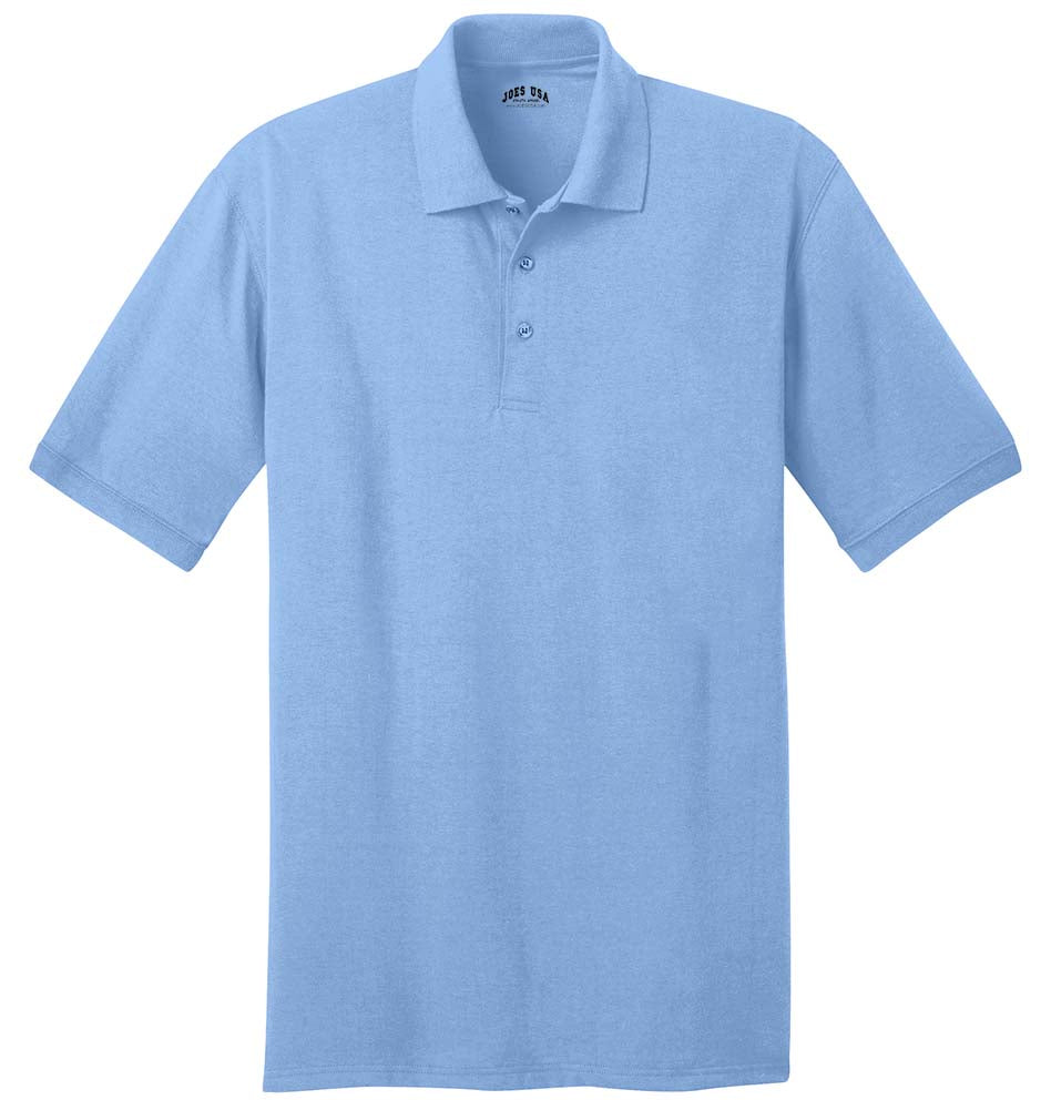 Joe's USA Men's 5.5-Ounce Jersey Knit Polo in Regular, Big & Tall Sizes