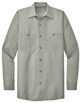 Men's Long Size, Long Sleeve Industrial Work Shirt