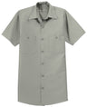 Men's Long Size, Short Sleeve Industrial Work Shirt