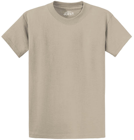 Joe's USA Mens Heavyweight Wholesale 6.1-ounce, 100% Cotton T-Shirt - Light Sand - JUSA T-Shirts Joe's USA Light Sand S
