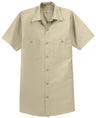 Men's Long Size, Short Sleeve Industrial Work Shirt