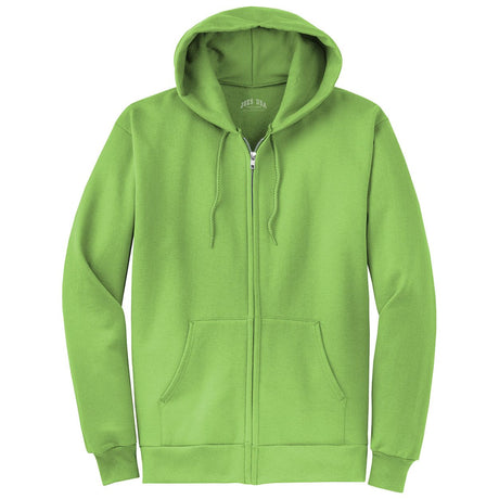 Wholesale Mens Heavy Blend Full-Zip Hooded Sweatshirt-Lime Sweatshirts/Fleece Joe's USA Lime S