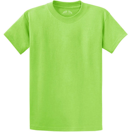 Joe's USA - Versatile 50/50 Cotton/Poly T-Shirts in 30 Vibrant Colors Joe's USA Men's Shirts - Lime