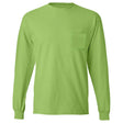 Mens TALL Long Sleeve Essential T-Shirt with Pocket Joe's USA Large Tall Lime