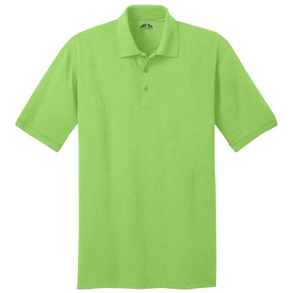 Men's Tall 5.5-Ounce Jersey Knit Polo Joe's USA Mens Apparel