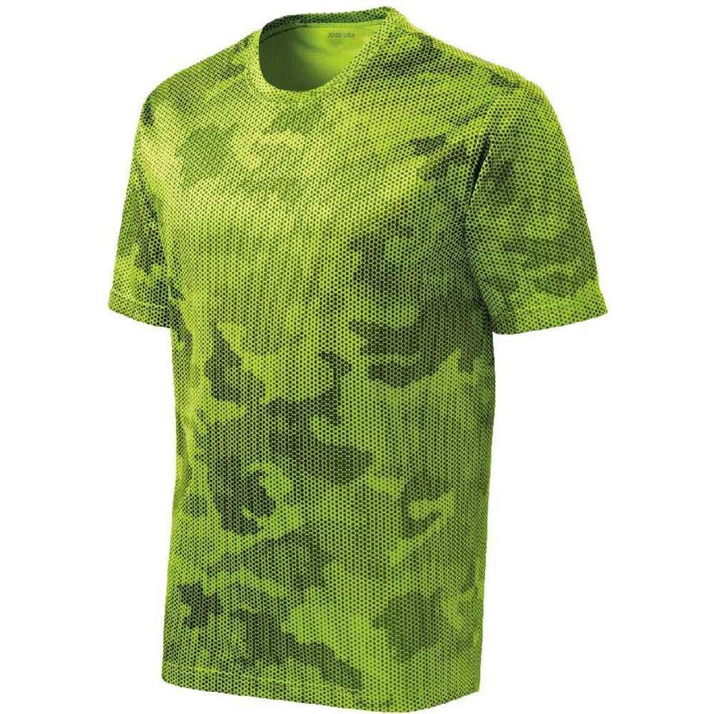 Joe's USA Men's Camo Hex Workout Tee DRI-EQUIP Mens Apparel