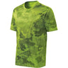 Joe's USA Men's Camo Hex Workout Tee DRI-EQUIP Lime Shock XS
