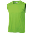 Men's Sleeveless Athletic Tee Shirt. Sizes XS-4XL Activewear DRI-EQUIP Lime Shock XS