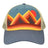 LOCALE Trucker Cap - LOCALE 5PTKR Mountain Contours Maroon/ Slate Adjustable Hats