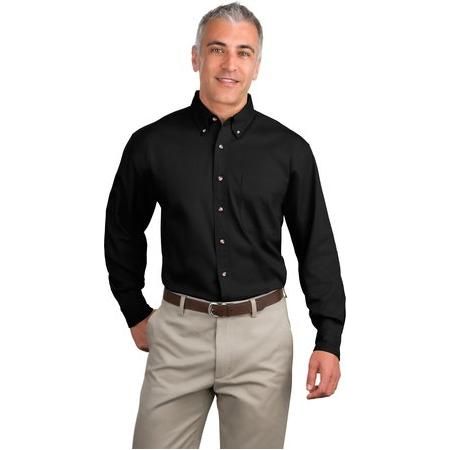 Long Sleeve Twill Shirt Black Small