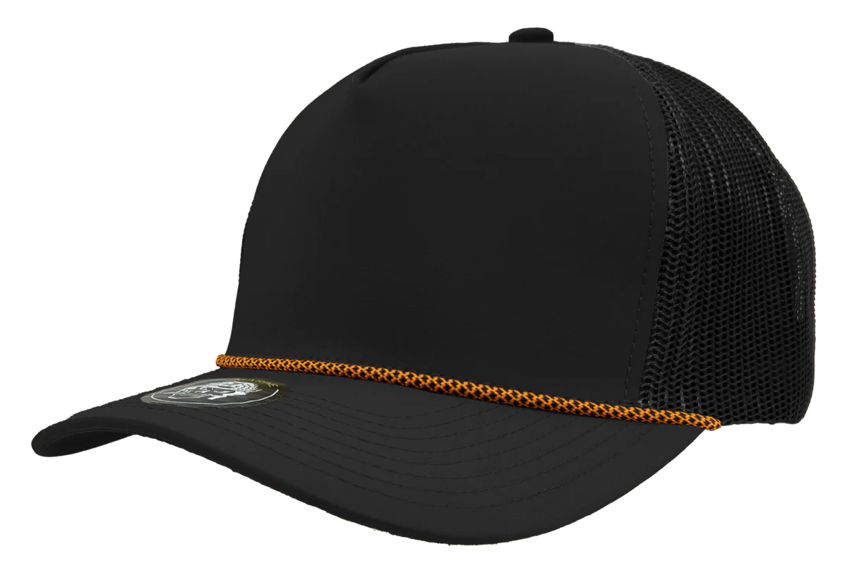 Zapped Headwear MARINE R+ 5-Panel Rope Hat | Wholesale Chainlink Snapback Mesh Caps