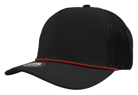 Zapped Headwear MARINE R+ 5-Panel Rope Hat | Wholesale Chainlink Snapback Mesh Caps