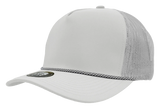 Zapped Headwear MARINE R+ 5-Panel Rope Hat | Wholesale Chainlink Snapback Mesh Caps