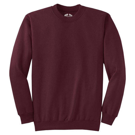 Joe's USA Mens Ultimate Cotton Crewneck Sweatshirt Joe's USA Small Maroon