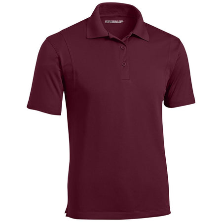 Mens Moisture Wicking Micropique Golf Polos DRI-EQUIP Maroon