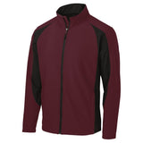 Men's Colorblock Soft Shell Jacket Joe's USA Maroon/Black X-Small
