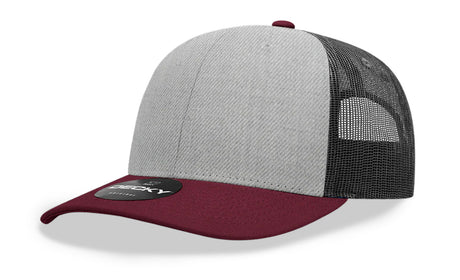Decky 6 Panel Mid Profile Structured Cotton Blend Trucker | Decky 6021