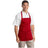Medium Length Apron with Pouch Pockets. A510. 1 Red Aprons