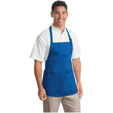 Medium Length Apron with Pouch Pockets. A510. 1 Royal Aprons