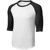 Mens 3/4 Sleeve Cotton Baseball Tee Shirts - Adult XS to 6X Heather Grey/Navy X - Small Short Sleeve T-Shirts