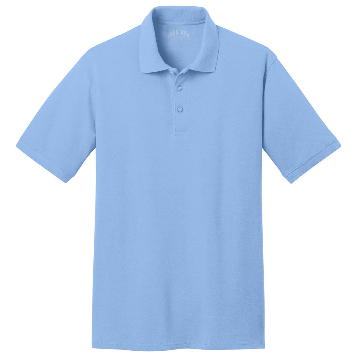 Men's 50/50 Pique Polo Light Blue Small Polos/Knits