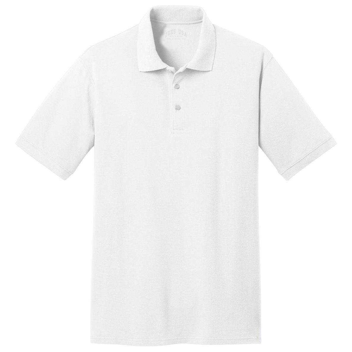 Men's 50/50 Pique Polo White Small Polos/Knits