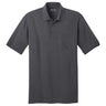 Mens 5.5 - Ounce Jersey Knit Pocket Polo. Adult Sizes: S - 6XL Small Charcoal Polos/Knits