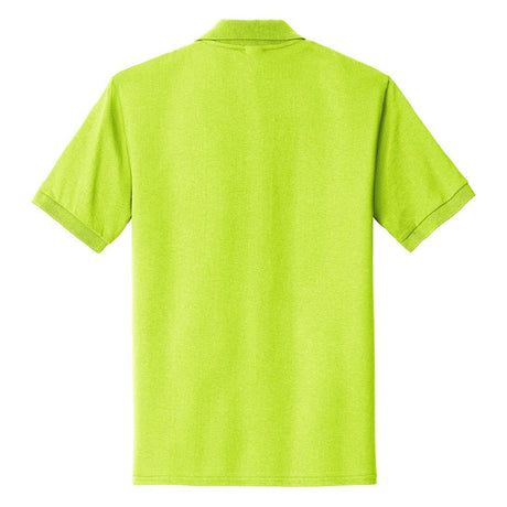 Mens 5.5 - Ounce Jersey Knit Pocket Polo. Adult Sizes: S - 6XL Small Safety Green Polos/Knits