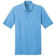 Men's 5.5 - Ounce Jersey Knit Polo in Regular, Big & Tall Sizes Aquatic Blue Small