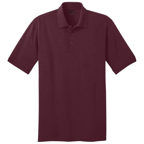 Men's 5.5 - Ounce Jersey Knit Polo in Regular, Big & Tall Sizes Athletic Maroon Small