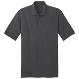 Men's 5.5 - Ounce Jersey Knit Polo in Regular, Big & Tall Sizes Charcoal Small