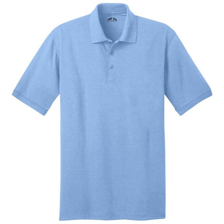 Men's 5.5 - Ounce Jersey Knit Polo in Regular, Big & Tall Sizes Light Blue Small