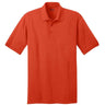Men's 5.5 - Ounce Jersey Knit Polo in Regular, Big & Tall Sizes Orange Small