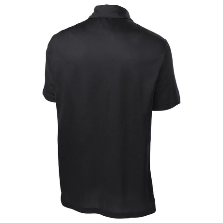 Men's Active Textured Colorblock Polo X - Small Black/Grey Polos/Knits