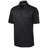 Men's Active Textured Colorblock Polo X - Small Black/Grey Polos/Knits