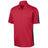 Men's Active Textured Colorblock Polo X - Small True Red/Grey Polos/Knits