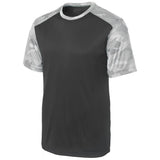 Men's CamoHex Colorblock Tee X - Small Iron Grey/White Short Sleeve T-Shirts